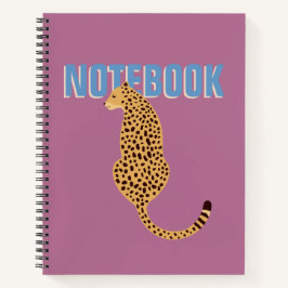 Cheetah, roze luipaard Spiral Notitieboek