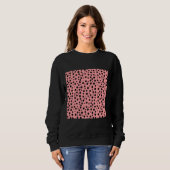 Cheetah roze patroon trui (Voorkant volledig)