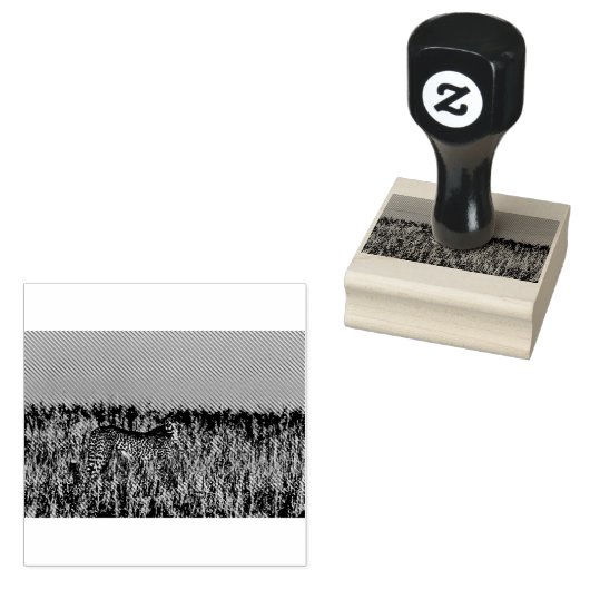 Cheetah Rubberstempel (Gestempeld)