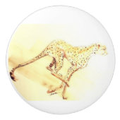 Cheetah runnen keramische knop (Voorkant)