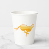 Cheetah Running Papieren Bekers (Voorkant)