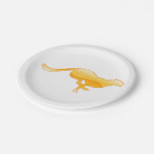 Cheetah Running Papieren Bordje (Gekanteld)