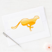 Cheetah Running Rechthoekige Sticker