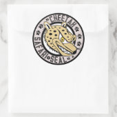 Cheetah Safari Seal Ronde Sticker (Tas)