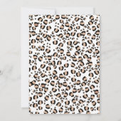 Cheetah Safari Twee Wild Birthday Dank je wel Kaart (Achterkant)