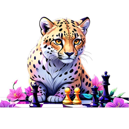 Cheetah schaak spelen - Snelste dier op aarde T-shirt