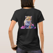 Cheetah schaak spelen - Snelste dier op aarde T-shirt (Achterkant)