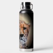 Cheetah Scheurmerken Geïsoleerde waterfles (Achterkant)