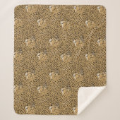 Cheetah Sherpa Deken (Voorkant)
