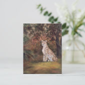 Cheetah Sitting Proud Briefkaart (Staand voorkant)