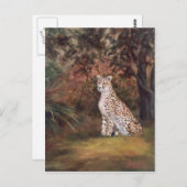Cheetah Sitting Proud Briefkaart (Voorkant / Achterkant)