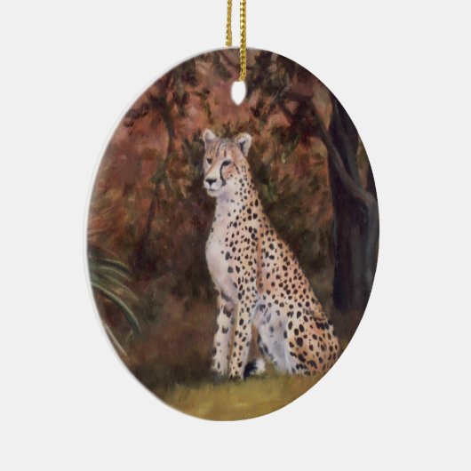 Cheetah Sitting Proud Ornament (Rechts)