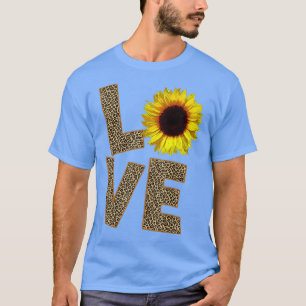 Cheetah Skin Love Sunflower Sunflower Sunflower S T-shirt