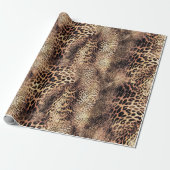 Cheetah Skin Patroon Inpakpapier (Uitgerold)