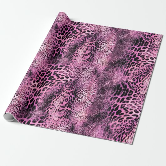 Cheetah Skin Pattern Wrapping Paper Cadeaupapier (Uitgerold)