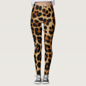 Cheetah Skin Print Leggings (Voorkant)