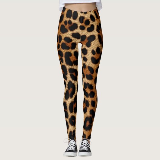 Cheetah Skin Print Leggings (Voorkant)