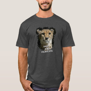 Cheetah snel en zonder angst t-shirt