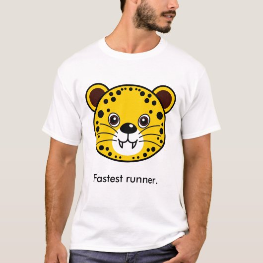 Cheetah: Snelste runner. T-shirt (Voorkant)