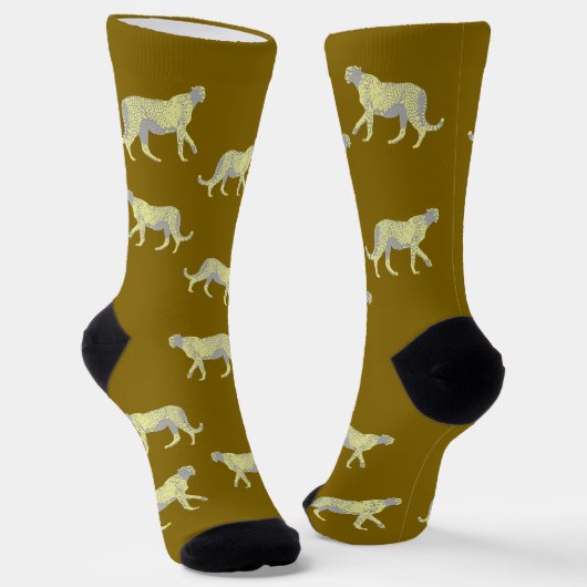 Cheetah socks sokken (Gebogen)