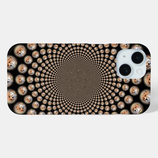 Cheetah Spin Spectacle – Feline Frenzy: Kleurrijk Case-Mate iPhone Case (Achterkant (horizontaal))