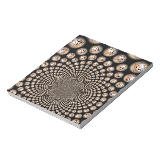 Cheetah Spin Spectacle – Feline Frenzy: Kleurrijk Notitieblok (Linkerzijde)