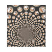 Cheetah Spin Spectacle – Feline Frenzy: Kleurrijk Notitieblok (Voorkant)