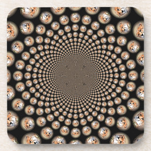 Cheetah Spin Spectacle – Feline Frenzy: Kleurrijk Onderzetter