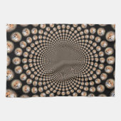 Cheetah Spin Spectacle – Feline Frenzy: Kleurrijk Theedoek (Horizontaal)