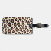 Cheetah Spot Animal Print Monogram Bagagelabel (Achterkant horizontaal)