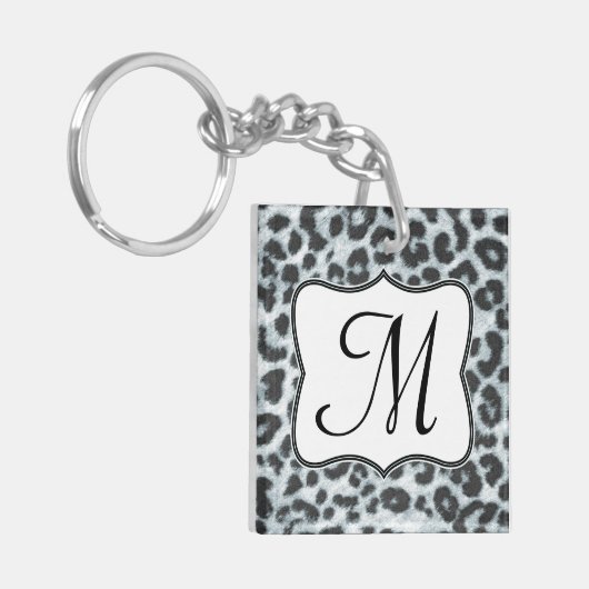 Cheetah Spot Animal Print Wild Cat Safar Sleutelha Sleutelhanger (Voorkant Links)