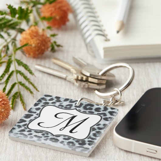 Cheetah Spot Animal Print Wild Cat Safar Sleutelha Sleutelhanger (Voorkant Rechts)