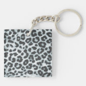 Cheetah Spot Animal Print Wild Cat Safar Sleutelha Sleutelhanger (Achterkant)