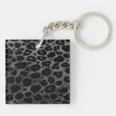 Cheetah Spot Animal Print Wild Cat Safar Sleutelha Sleutelhanger (Achterkant)