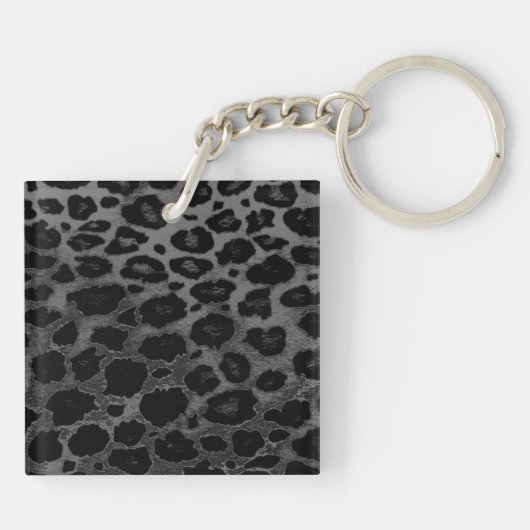 Cheetah Spot Animal Print Wild Cat Safar Sleutelha Sleutelhanger (Achterkant)