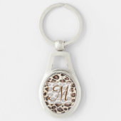 Cheetah Spot Animal Print Wild Digital Sleutelhang Sleutelhanger (Voorkant)