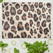 Cheetah Spot Animal Print Wild Keuken Schotel Hand Theedoek (Gevouwen)