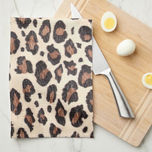 Cheetah Spot Animal Print Wild Keuken Schotel Hand Theedoek (Quarter Fold)