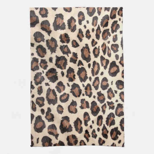 Cheetah Spot Animal Print Wild Keuken Schotel Hand Theedoek (Verticaal)