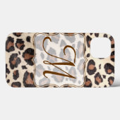 Cheetah Spot Animal Print Wild Monogram IPAD Case (Achterkant (horizontaal))