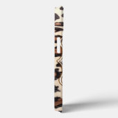Cheetah Spot Animal Print Wild Monogram IPAD Case (Achterkant / Rechts)