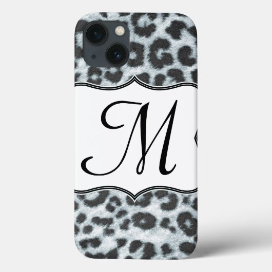 Cheetah Spot Animal Print Wild Monogram IPAD Case (Achterkant)