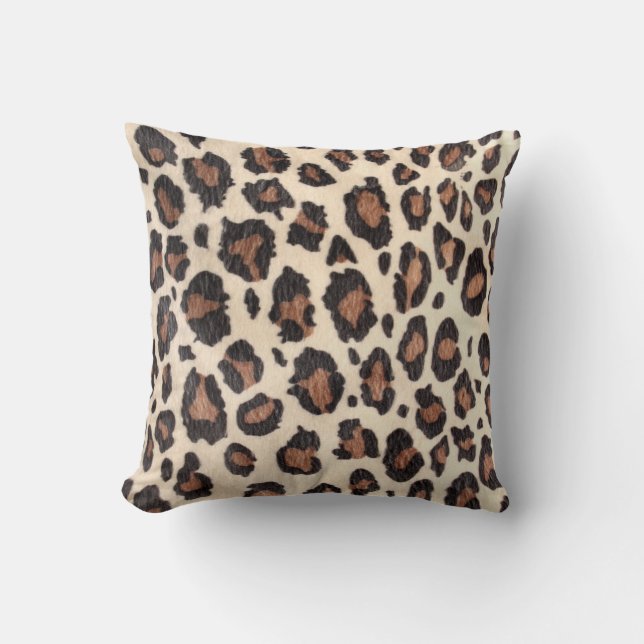 Cheetah Spot Animal print Wild Throw Couch Pillow Kussen (Voorkant)