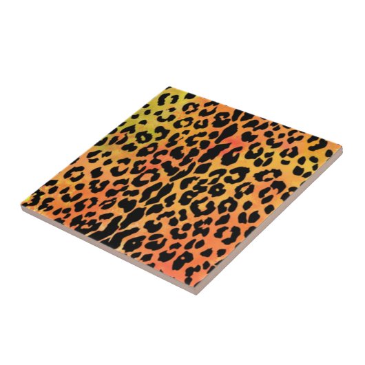 Cheetah Spots Ceramic Tegel - Modern Tegeltje (Zijkant)