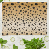 Cheetah Spots Exotic Animal Print Fur Texture Theedoek (Gevouwen)