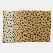 Cheetah Spots Exotic Animal Print Fur Texture Theedoek (Horizontaal)