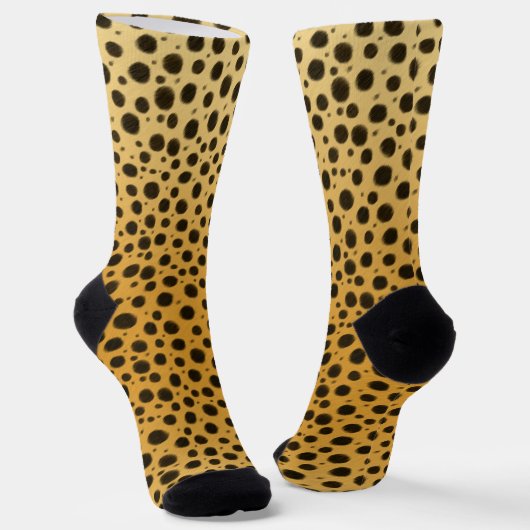 Cheetah Spots Exotic Animal Print Sokken (Gebogen)