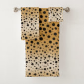 Cheetah Spots Fur Texture African Animal Print Bad Handdoek (Insitu)