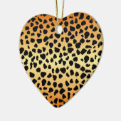 Cheetah spots - Heart Ornament (Links)