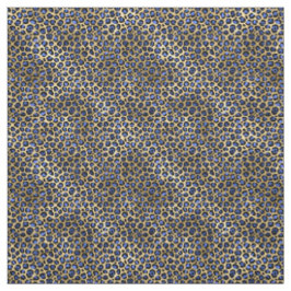 Cheetah Spots Marine en Goud Stof